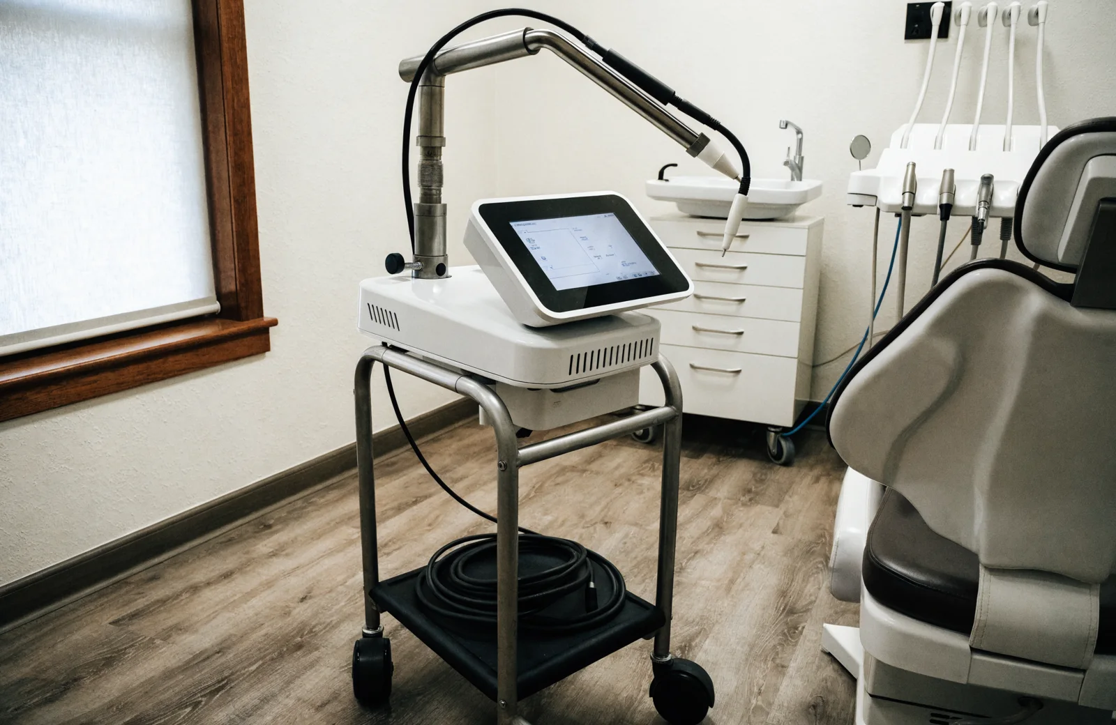 Fotona dental laser with NightLase therapy in use at Green Dentistry in Alexandria, VA